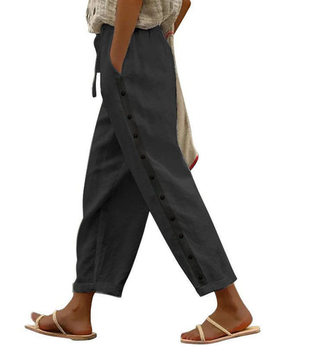 Pants elastic loose versatile casual nine-point trousers m302260