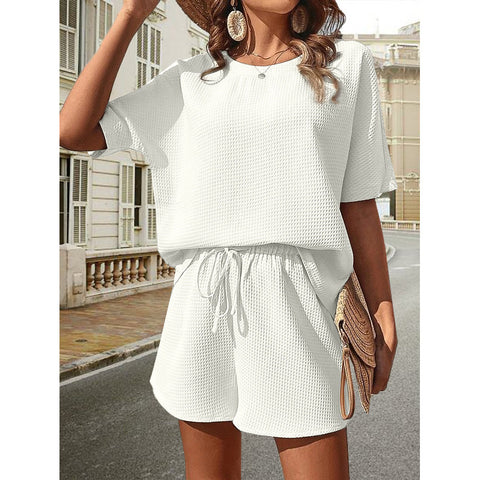 Short Sleeve Suit Women's Foreign Batman Fashion Shorts Two-piece Set m302803