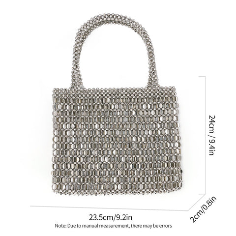 Personality metal small bag retro hollow handbag m3331040