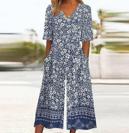 Women's suspender long dress 3D digital printing temperament onesie m301258