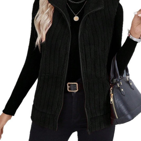 Autumn and winter new fashion casual simple sleeveless versatile vest jacket m301921