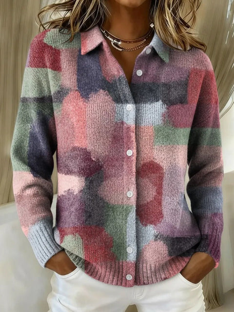 Wear a loose lazy wind soft waxy sweater jacket top m302191