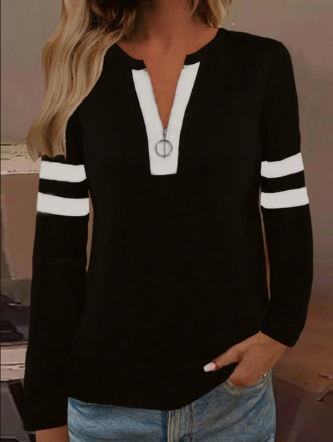 Printed shoulder sleeves long sleeves womanizer m302028