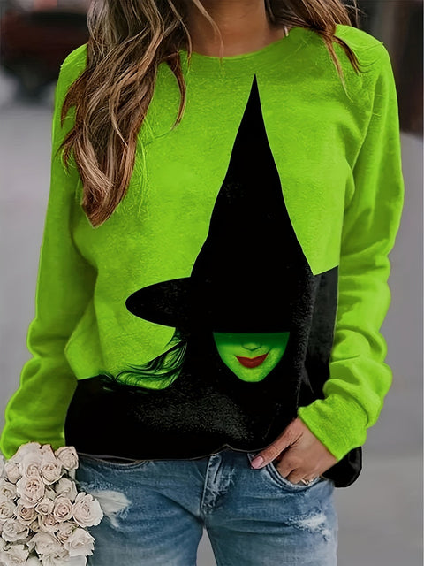 Halloween Magic Wicked Witch, Printed Sweater M800001