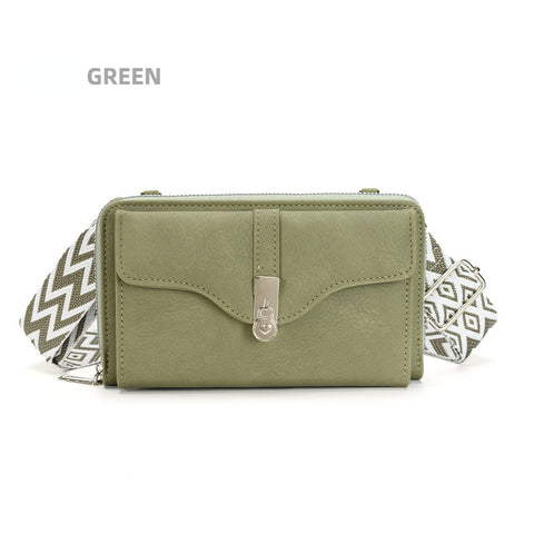 New Women's Shoulder Crossbody Bag Broadband Mobile Phone Bag Large Capacity Small Square Bag M5010666
