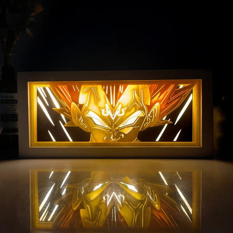 Dragon Ball Vegeta IV Paper Carving Lamp Photo Frame