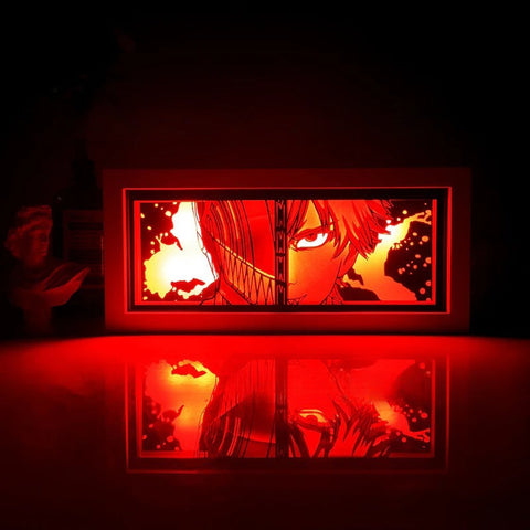 Chainsaw Man Denji Paper Carving Lamp Photo Frame