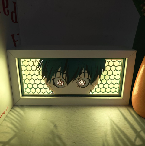 BLUE LOCK Isagi Yoichi Paper Carving Lamp Photo Frame