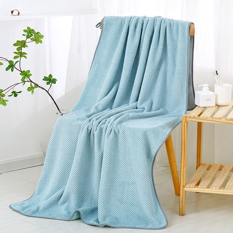 Large and thickened coral velvet pineapple absorbent bath towel m1915010550