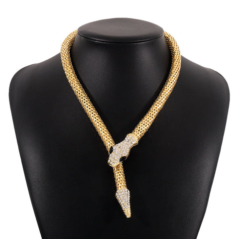 Punk personality hip-hop style accessories cool street shooting show micro-inlaid neck chain m1915010514